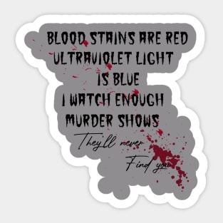 Blood Poem Sticker